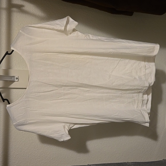 Sezane Sergio 100% Cotton White Short Sleeve Tee - Picture 5 of 8